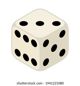 Stylized dice design.
Dice illustration. Dice icon.