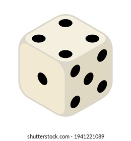 Stylized dice design.
Dice illustration. Dice icon.