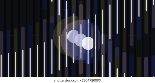 Stylized digital composition featuring glowing spheres and bright light beams in a cosmic setting.
