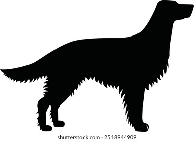 Stylized dog silhouette vector, perfect for pet-themed designs, logos, and illustrations