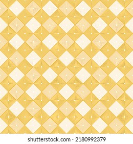 Stylized dots doodle background. Oriental ethnic ornament in brown, blue and beige colors. Textile fabric paper print. Colorful seamless pattern in mosaic style. Patchwork quilt pattern.