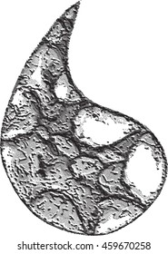 Stylized dotted water drop.