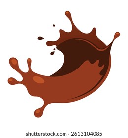 Stylized Dripping Chocolate Border with Rich Brown Tones
