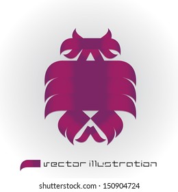 Stylized eagle, business icon