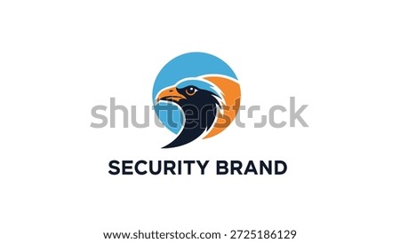 A stylized eagle head logo with a blue circle background, representing strength and vigilance.
