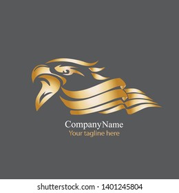 Stylized eagle logo template design