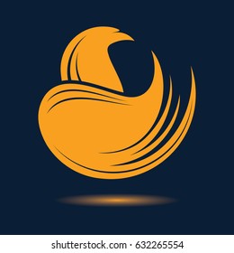 Stylized Eagle Phoenix icon