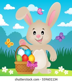 Stylized Easter bunny theme image 4 - eps10 vector illustration.