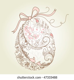 stylized easter egg
