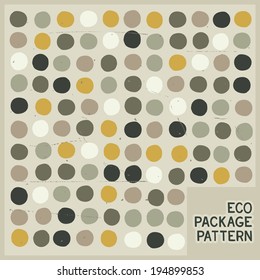 Stylized eco background of round spots in natural colors. Vector eps 10