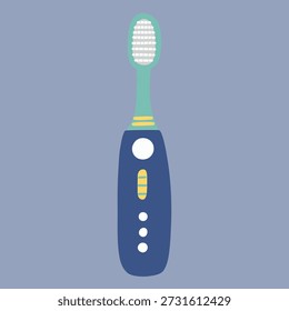 Stylized Electric Toothbrush Vector Illustration