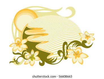 It is a stylized element of tropical landscape