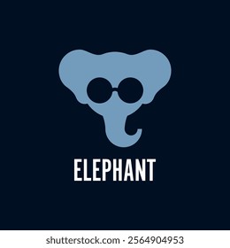 A stylized elephant head with glasses and the word 'ELEPHANT' written below it