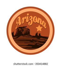 Stylized emblem of the state of Arizona 
