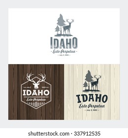 Stylized emblem of the state Idaho