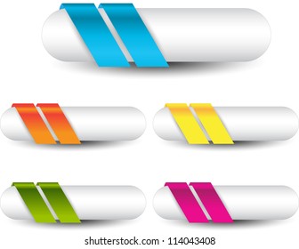stylized empty web buttons/banner
