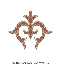 Stylized ethnic ornament inspired by Kyrgyz nomadic culture. Ideal for folk art, craftwork, and traditional decor. Detailed vector illustration.