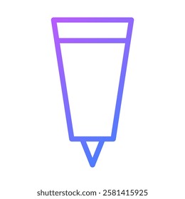 Stylized Eye Dropper Icon Gradient Illustration
