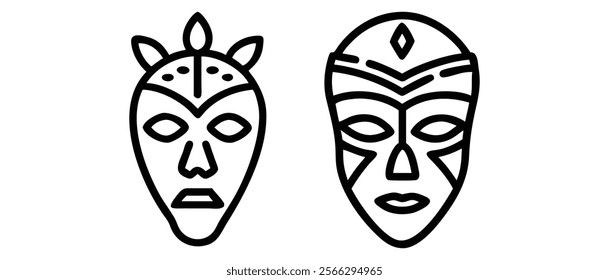 Stylized Eye Illustrations - Bold Line Art Set