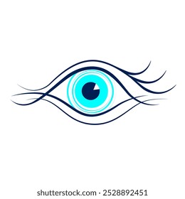 Stylized eye. Logo for ophthalmologist. Vector illustration