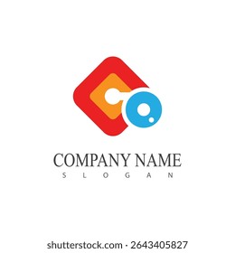 Diseño estilizado del elemento de la ilustración del símbolo del Vector del logotipo del ojo