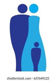 stylized family