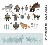 Stylized fantasy characters