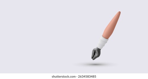 Icono estilizado de la pluma que representa el dibujo digital o la caligrafía, perfecto para el Diseño gráfico y los temas de la interfaz de usuario del software. Ilustración vectorial.