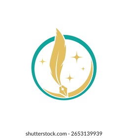 Stylized Feathers Logo, Vektor und Symbol