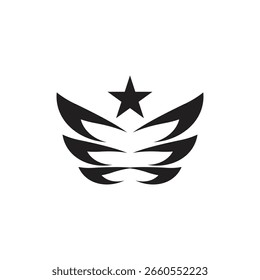 Stylized Feathers logo vector and symbol