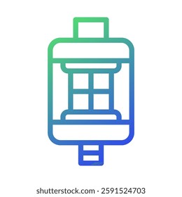 Stylized Filter Icon in Gradient Hues Design