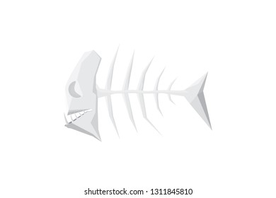 Stylized fishbone monster