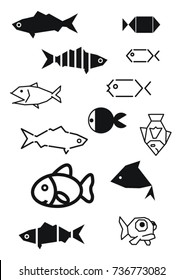 Stylized fishes