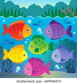 Ilustración vectorial de peces estilizados 9 - eps10.