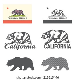 Stylized flag of California