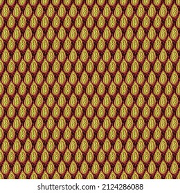 A stylized flames seamless vector graphic pattern