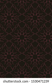 Stylized, floral motifs. Seamless pattern. EPS 10 Vector.