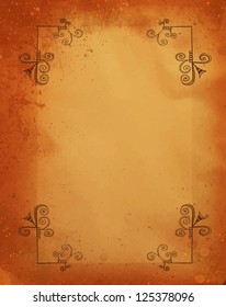 Stylized floral ornament invitation background