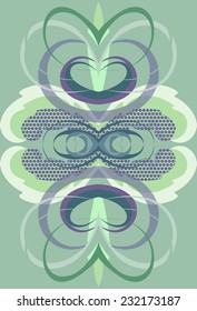 Stylized floral pattern. Vector ornament