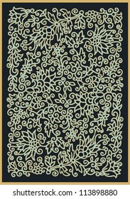 stylized floral seamless decor