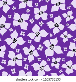 Stylized floral seamless pattern. Flowers background.