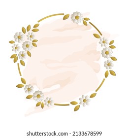 stylized floral vector graphics artwork