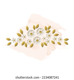 stylized floral vector graphics artwork