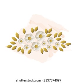 stylized floral vector graphics artwork