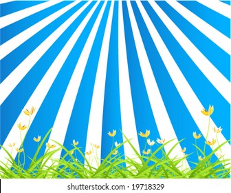 Stylized flores background