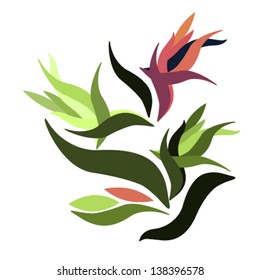 A stylized flower