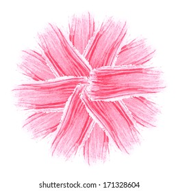 Stylized flower. Abstract floral background.  Watercolor floral illustration. Floral decorative element