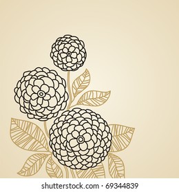 stylized flower background with space for your text
