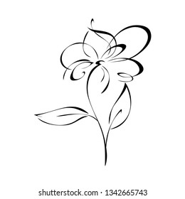 Fleur Stylisee Noir Et Blanc Images Photos Et Images Vectorielles De Stock Shutterstock