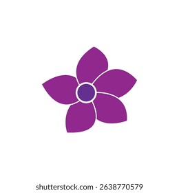 Stylized flower plumeria logo vector symbol